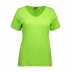 ARBEITS-T-SHIRT DAMEN | Interlock 506 von ID / Farbe: lime / 100% BAUMWOLLE - | MEIN-KASACK.de | kasack | kasacks | kass