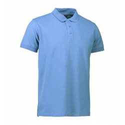 ARBEITS-POLO-SHIRT HERREN | STRETCH 525 von ID / Farbe: hellblau / 95% BAUMWOLLE 5% ELASTHAN - | MEIN-KASACK.de | kasack