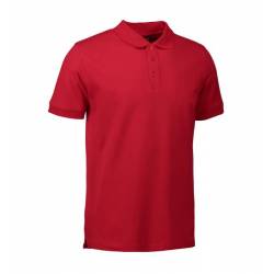 ARBEITS-POLO-SHIRT HERREN | STRETCH 525 von ID / Farbe: rot / 95% BAUMWOLLE 5% ELASTHAN - | MEIN-KASACK.de | kasack | ka