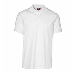 ARBEITS-POLO-SHIRT HERREN | STRETCH 525 von ID / Farbe: weiß  / 95% BAUMWOLLE 5% ELASTHAN - | MEIN-KASACK.de | kasack | 