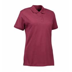 ARBEITS-POLO-SHIRT DAMEN | STRETCH 527 von ID / Farbe: bordeaux / 95% BAUMWOLLE 5% ELASTHAN - | MEIN-KASACK.de | kasack 