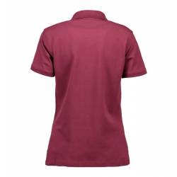 ARBEITS-POLO-SHIRT DAMEN | STRETCH 527 von ID / Farbe: bordeaux / 95% BAUMWOLLE 5% ELASTHAN - | MEIN-KASACK.de | kasack 