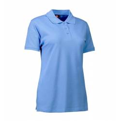 ARBEITS-POLO-SHIRT DAMEN | STRETCH 527 von ID / Farbe: hellblau / 95% BAUMWOLLE 5% ELASTHAN - | MEIN-KASACK.de | kasack 