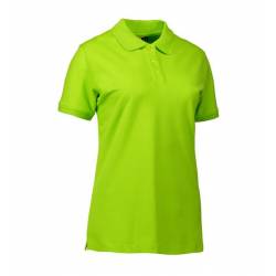 ARBEITS-POLO-SHIRT DAMEN | STRETCH 527 von ID / Farbe: lime / 95% BAUMWOLLE 5% ELASTHAN - | MEIN-KASACK.de | kasack | ka