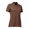 ARBEITS-POLO-SHIRT DAMEN | STRETCH 527 von ID / Farbe: mokka / 95% BAUMWOLLE 5% ELASTHAN - | MEIN-KASACK.de | kasack | k