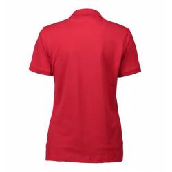 ARBEITS-POLO-SHIRT DAMEN | STRETCH 527 von ID / Farbe: rot / 95% BAUMWOLLE 5% ELASTHAN - | MEIN-KASACK.de | kasack | kas