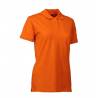 ARBEITS-POLO-SHIRT DAMEN | STRETCH 527 von ID / Farbe: orange  / 95% BAUMWOLLE 5% ELASTHAN - | MEIN-KASACK.de | kasack |