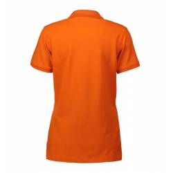 ARBEITS-POLO-SHIRT DAMEN | STRETCH 527 von ID / Farbe: orange  / 95% BAUMWOLLE 5% ELASTHAN - | MEIN-KASACK.de | kasack |