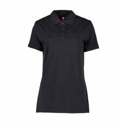 ARBEITS-POLO-SHIRT DAMEN | STRETCH 527 von ID / Farbe: schwarz / 95% BAUMWOLLE 5% ELASTHAN - | MEIN-KASACK.de | kasack |