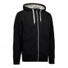 ARBEITSJACKE / FULL ZIPPER / SWEATJACKE HERREN | Bonded 630 von ID / Farbe: schwarz / 100% BAUMWOLLE - | MEIN-KASACK.de 