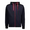 ARBEITSJACKE / FULL ZIPPER / SWEATJACKE HERREN | Bonded 630 von ID / Farbe: navy / 100% BAUMWOLLE - | MEIN-KASACK.de | k