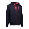 ARBEITSJACKE / FULL ZIPPER / SWEATJACKE HERREN | Bonded 630 von ID / Farbe: navy / 100% BAUMWOLLE - | MEIN-KASACK.de | k