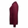 ARBEITSJACKE / FULL ZIPPER / SWEATJACKE DAMEN | 629 von ID / Farbe: bordeaux / 60% BAUMWOLLE 40% POLYESTER - | MEIN-KASA