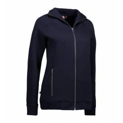 ARBEITSJACKE / FULL ZIPPER / SWEATJACKE DAMEN | 629 von ID / Farbe: navy / 60% BAUMWOLLE 40% POLYESTER - | MEIN-KASACK.d