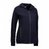 ARBEITSJACKE / FULL ZIPPER / SWEATJACKE DAMEN | 629 von ID / Farbe: navy / 60% BAUMWOLLE 40% POLYESTER - | MEIN-KASACK.d