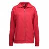 ARBEITSJACKE / FULL ZIPPER / SWEATJACKE DAMEN | 629 von ID / Farbe: rot / 60% BAUMWOLLE 40% POLYESTER - | MEIN-KASACK.de