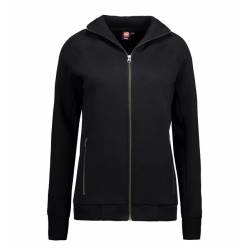 ARBEITSJACKE / FULL ZIPPER / SWEATJACKE DAMEN | 629 von ID / Farbe: schwarz / 60% BAUMWOLLE 40% POLYESTER - | MEIN-KASAC