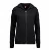 ARBEITSJACKE / FULL ZIPPER / SWEATJACKE DAMEN | 629 von ID / Farbe: schwarz / 60% BAUMWOLLE 40% POLYESTER - | MEIN-KASAC