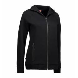 ARBEITSJACKE / FULL ZIPPER / SWEATJACKE DAMEN | 629 von ID / Farbe: schwarz / 60% BAUMWOLLE 40% POLYESTER - | MEIN-KASAC