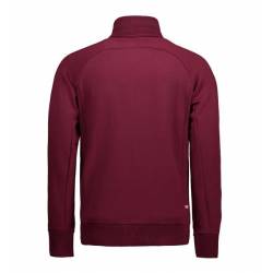 ARBEITSJACKE / FULL ZIPPER / SWEATJACKE HERREN | 628 von ID / Farbe: bordeaux / 60% BAUMWOLLE 40% POLYESTER - | MEIN-KAS