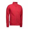 ARBEITSJACKE / FULL ZIPPER / SWEATJACKE HERREN | 628 von ID / Farbe: rot / 60% BAUMWOLLE 40% POLYESTER - | MEIN-KASACK.d