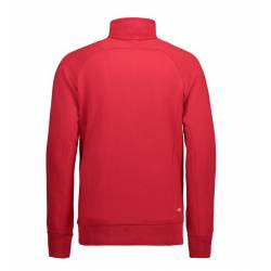 ARBEITSJACKE / FULL ZIPPER / SWEATJACKE HERREN | 628 von ID / Farbe: rot / 60% BAUMWOLLE 40% POLYESTER - | MEIN-KASACK.d