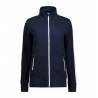 ARBEITSJACKE / FULL ZIPPER / SWEATJACKE DAMEN | Kontrast 627 von ID / Farbe: navy / 75% BAUMWOLLE 15% POLYESTER 10% VISK