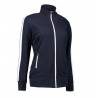 ARBEITSJACKE / FULL ZIPPER / SWEATJACKE DAMEN | Kontrast 627 von ID / Farbe: navy / 75% BAUMWOLLE 15% POLYESTER 10% VISK