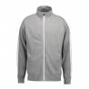 ARBEITSJACKE / FULL ZIPPER / SWEATJACKE HERREN| Kontrast 626 von ID / Farbe: grau / 75% BAUMWOLLE 15% POLYESTER 10% VISK