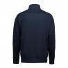 ARBEITSJACKE / FULL ZIPPER / SWEATJACKE HERREN| Kontrast 626 von ID / Farbe: navy / 75% BAUMWOLLE 15% POLYESTER 10% VISK