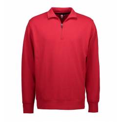 ARBEITS-SWEATSHIRT / ARBEITSPULLOVER HERREN | 603 von ID / Farbe: rot / 75% BAUMWOLLE 15% POLYESTER 10% VISKOSE - | MEIN