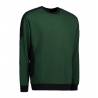 ARBEITS-SWEATSHIRT / ARBEITSPULLOVER HERREN | PRO Wear Kontrast 362 von ID / Farbe: grün / 60% BAUMWOLLE 40% POLYESTER -