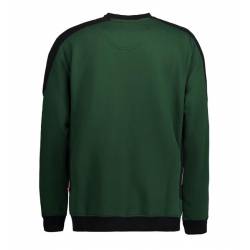 ARBEITS-SWEATSHIRT / ARBEITSPULLOVER HERREN | PRO Wear Kontrast 362 von ID / Farbe: grün / 60% BAUMWOLLE 40% POLYESTER -