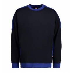 ARBEITS-SWEATSHIRT / ARBEITSPULLOVER HERREN | PRO Wear Kontrast 362 von ID / Farbe: navy / 60% BAUMWOLLE 40% POLYESTER -