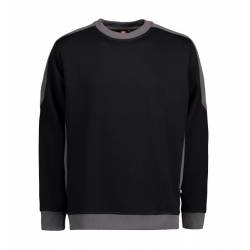 ARBEITS-SWEATSHIRT / ARBEITSPULLOVER HERREN | PRO Wear Kontrast 362 von ID / Farbe: schwarz / 60% BAUMWOLLE 40% POLYESTE