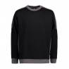 ARBEITS-SWEATSHIRT / ARBEITSPULLOVER HERREN | PRO Wear Kontrast 362 von ID / Farbe: schwarz / 60% BAUMWOLLE 40% POLYESTE