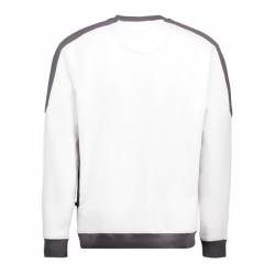 ARBEITS-SWEATSHIRT / ARBEITSPULLOVER HERREN | PRO Wear Kontrast 362 von ID / Farbe: weiß / 60% BAUMWOLLE 40% POLYESTER -