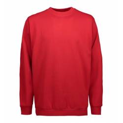 ARBEITS-SWEATSHIRT / ARBEITSPULLOVER HERREN | PRO Wear Classic 360 von ID / Farbe: rot / 60% BAUMWOLLE 40% POLYESTER - |