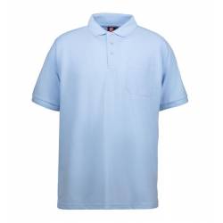 ARBEITS-POLO-SHIRT HERREN | 520 von ID / Farbe: hellblau / 50% BAUMWOLLE 50% POLYESTER - | MEIN-KASACK.de | kasack | kas