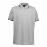 ARBEITS-POLO-SHIRT HERREN | Stretch Kontrast 522 von ID / Farbe: grau / 85% BAUMWOLLE 10% VISKOSE 5% ELASTHAN - | MEIN-K