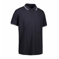 ARBEITS-POLO-SHIRT HERREN | Stretch Kontrast 522 von ID / Farbe: navy / 85% BAUMWOLLE 10% VISKOSE 5% ELASTHAN - | MEIN-K