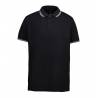 ARBEITS-POLO-SHIRT HERREN | Stretch Kontrast 522 von ID / Farbe: schwarz / 85% BAUMWOLLE 10% VISKOSE 5% ELASTHAN - | MEI