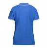 ARBEITS-POLO-SHIRT DAMEN | Stretch Kontrast 523 von ID / Farbe: blau / 85% BAUMWOLLE 10% VISKOSE 5% ELASTHAN - | MEIN-KA