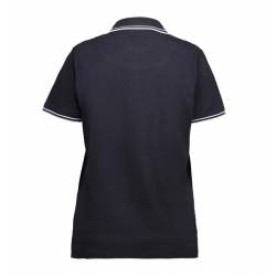 ARBEITS-POLO-SHIRT DAMEN | Stretch Kontrast 523 von ID / Farbe: navy  / 85% BAUMWOLLE 10% VISKOSE 5% ELASTHAN - | MEIN-K