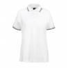 ARBEITS-POLO-SHIRT DAMEN | Stretch Kontrast 523 von ID / Farbe: weiß / 85% BAUMWOLLE 10% VISKOSE 5% ELASTHAN - | MEIN-KA