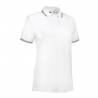 ARBEITS-POLO-SHIRT DAMEN | Stretch Kontrast 523 von ID / Farbe: weiß / 85% BAUMWOLLE 10% VISKOSE 5% ELASTHAN - | MEIN-KA