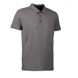 ARBEITS-POLO-SHIRT HERREN | Business  Stretch 534 von ID / Farbe: grau/ 95% BAUMWOLLE 5% ELASTANE - | MEIN-KASACK.de | k