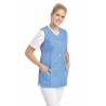 Damen -  Kasack ohne Arm 1247 von LEIBER / Farbe: blau / 65 % Polyester 35 % Baumwolle - | MEIN-KASACK.de | kasack | kas