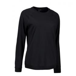 ARBEITS-SWEATSHIRT / ARBEITSPULLOVER DAMEN|CORE O-Neck 616 von ID / Farbe: schwarz / 50% BAUMWOLLE 50% POLYESTER - | MEI