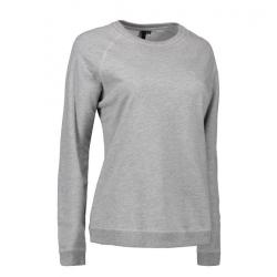 ARBEITS-SWEATSHIRT / ARBEITSPULLOVER DAMEN|CORE O-Neck 616 von ID / Farbe: grau / 50% BAUMWOLLE 50% POLYESTER - | MEIN-K